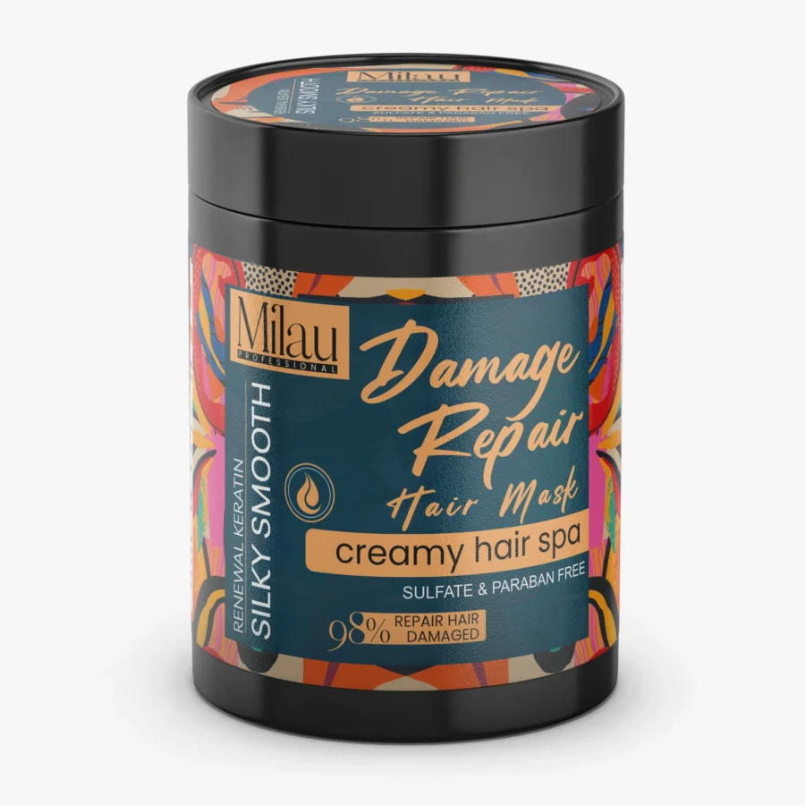 Milau Damage Repair Silky Smooth Hair Spa Mask 800ml – Keratin Renewal Treatment