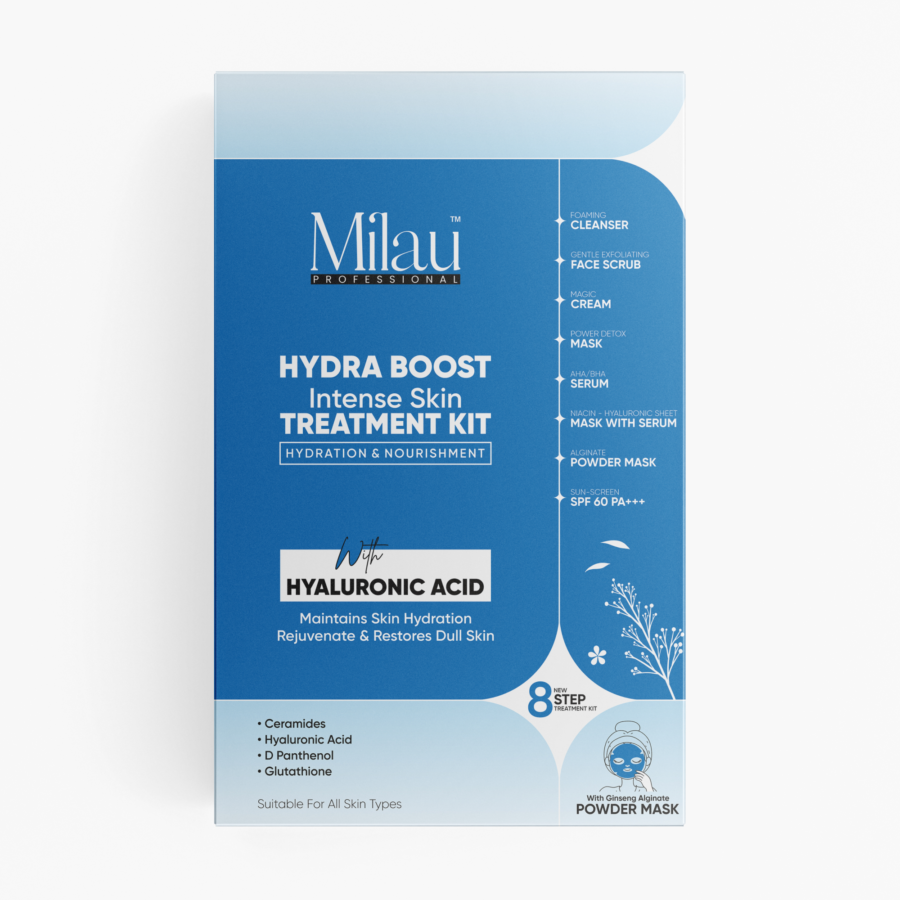Hydra Boost 8-Step Intense Skin Treatment Kit – With Hyaluronic Acid | Hydration & Nourishment | For Dull, Dehydrated Skin