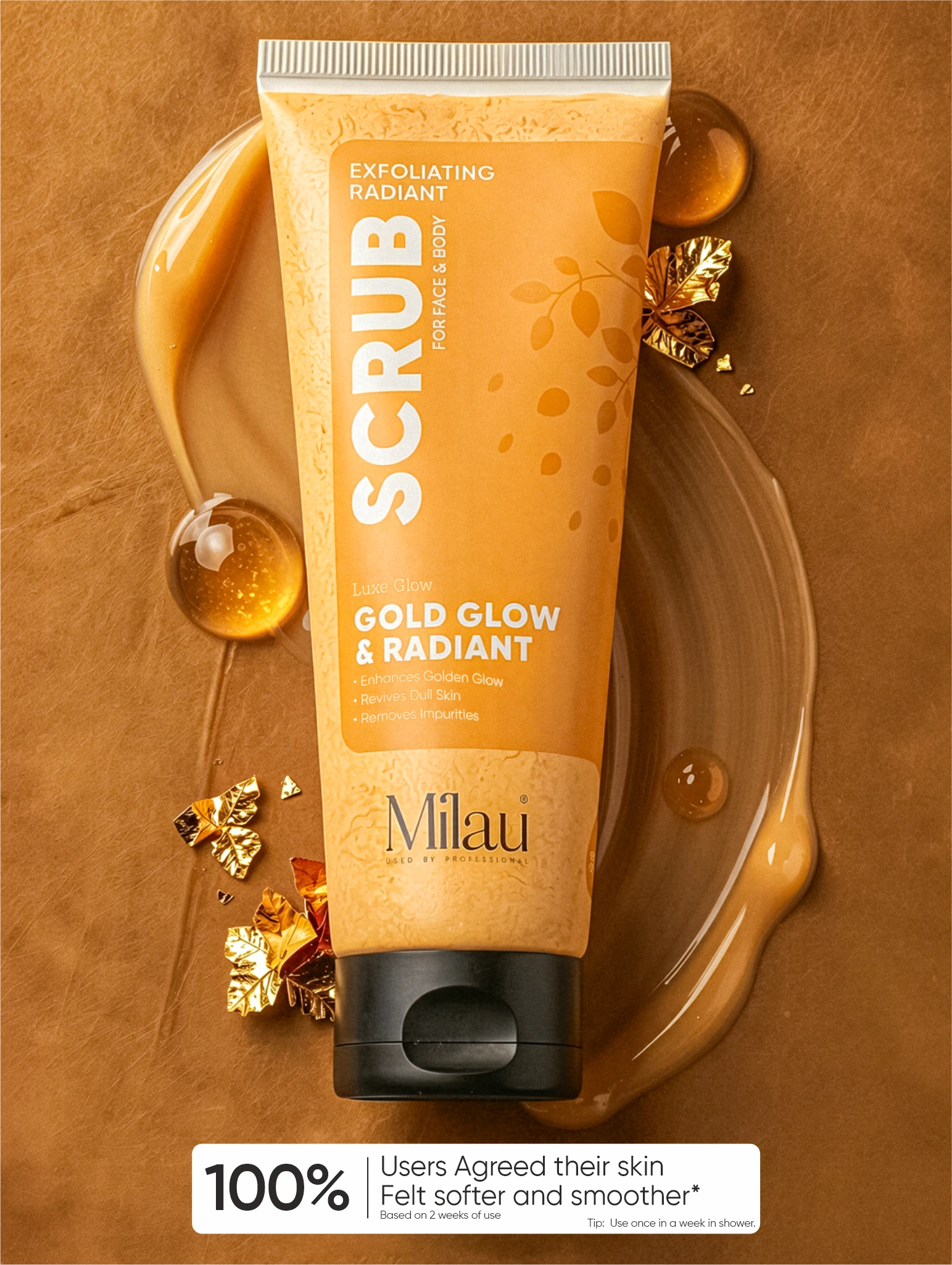 Best Body Polishing Scrub for Instant Glow & Radiant Skin Finish | Milau