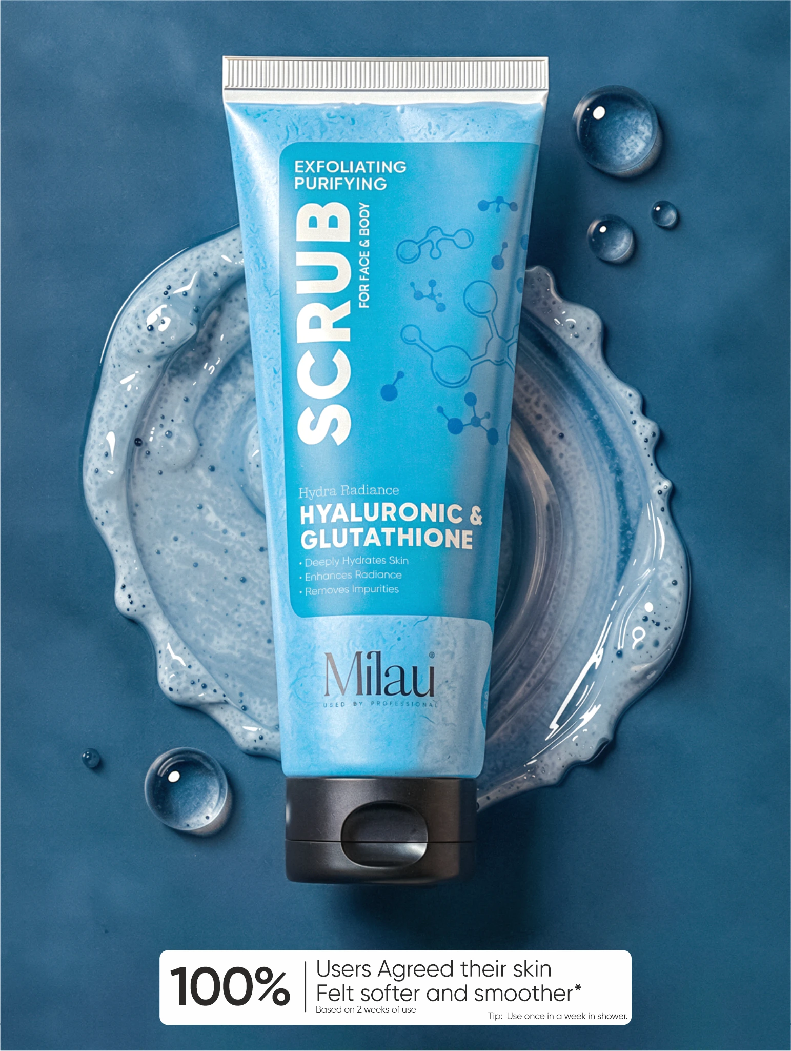 Skin Brightening Body Scrub for Radiant & Even-Toned Skin | Milau