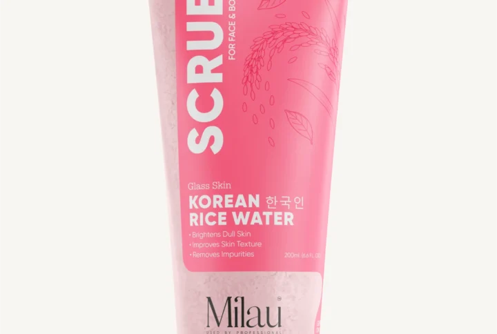 Korean rice water scrub for glass skin brightening exfoliating scrub