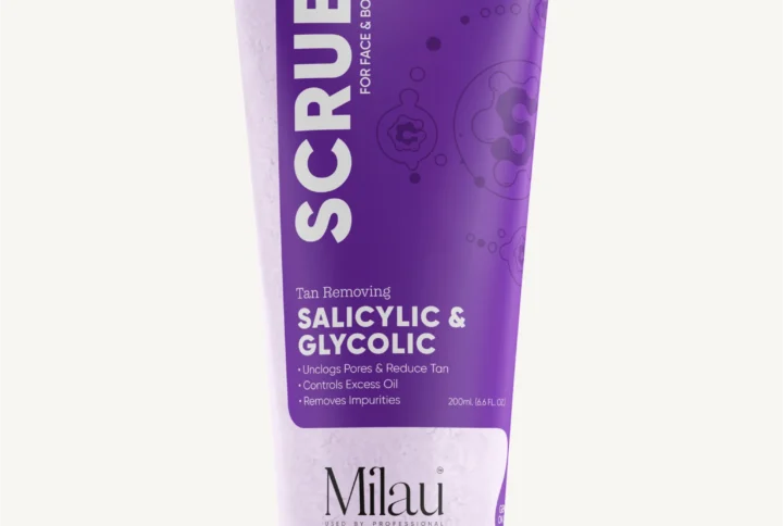Salicylic acid face and body scrub for acne oily skin exfoliation