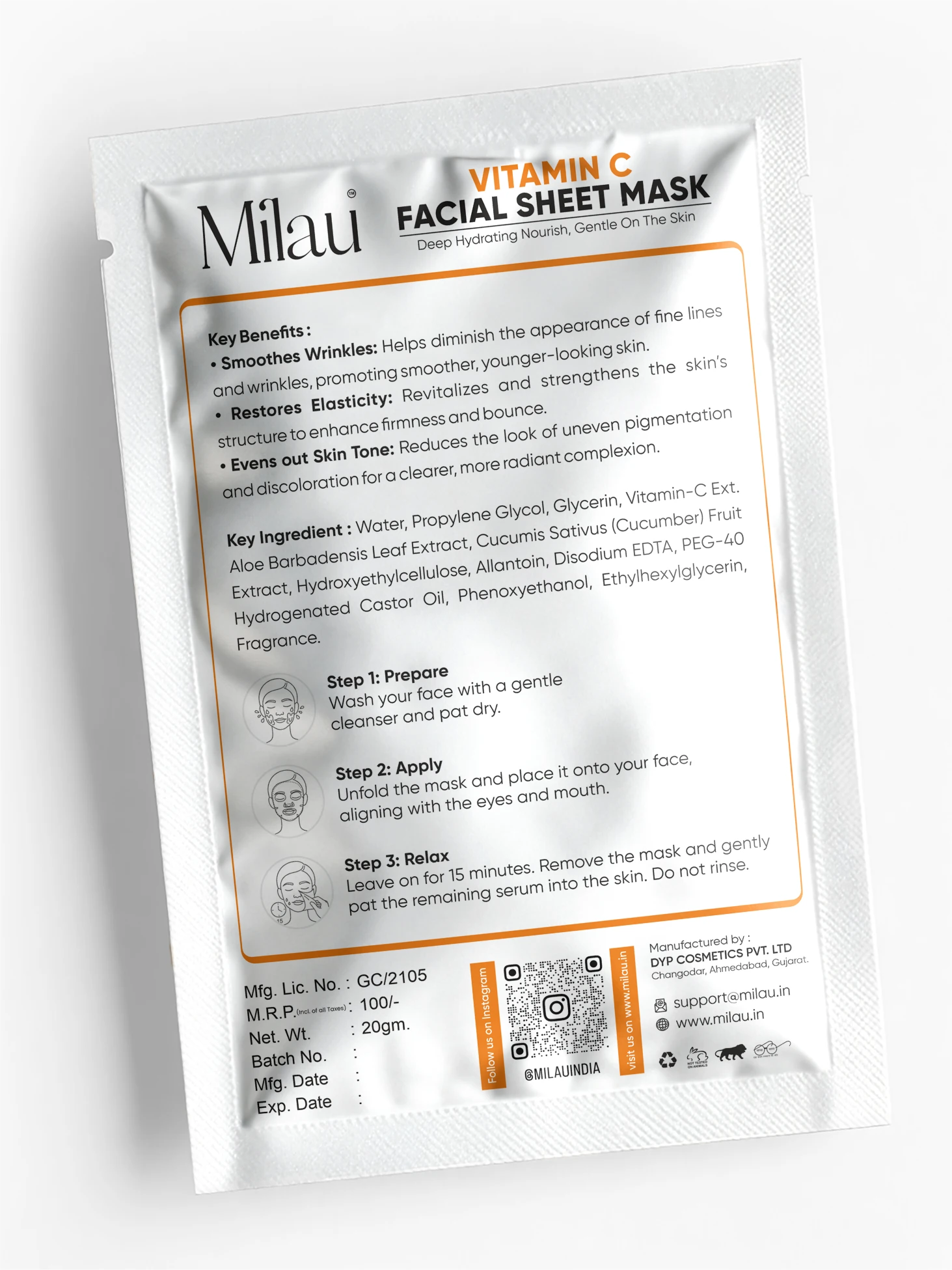 Milau-VitaminC-Facial-Sheet-Mask3