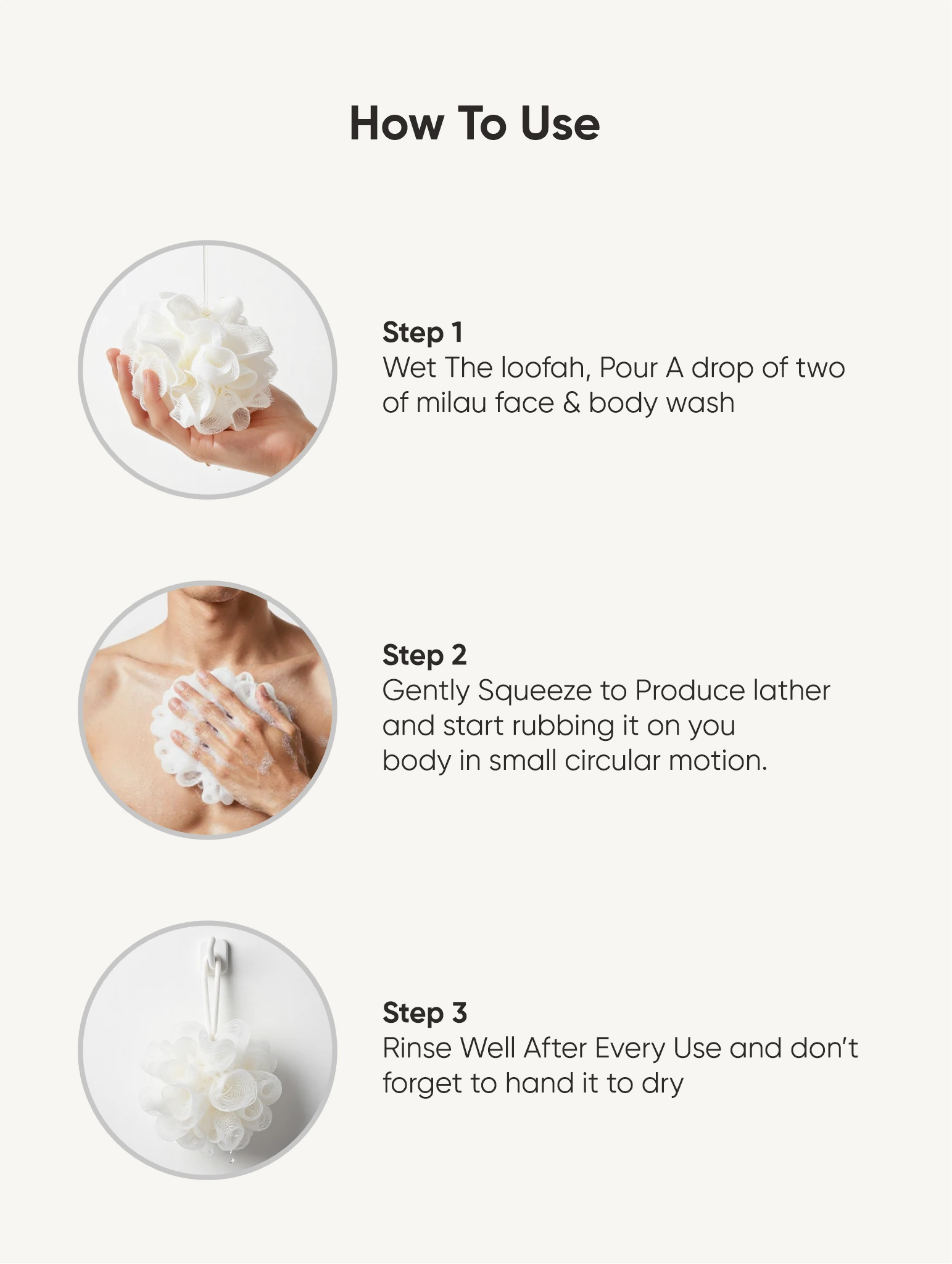 How to Use Face & Body Wash with Loofah for Best Results – Daily Skincare Routine Guide | Milau