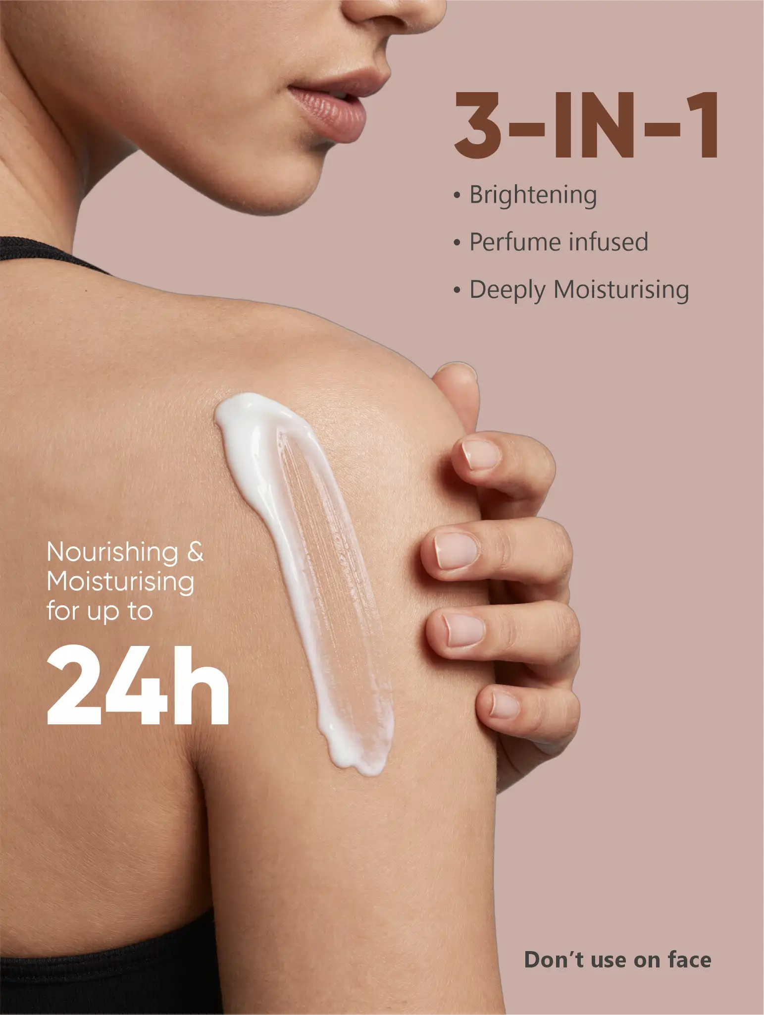 Milau Cafe Au Lait perfume body lotion bottle in hand moisturizing fragrance lotion 300ml