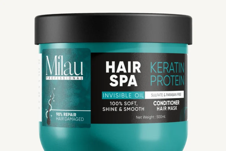 keratin hair spa mask product pack for deep conditioning and damage repair