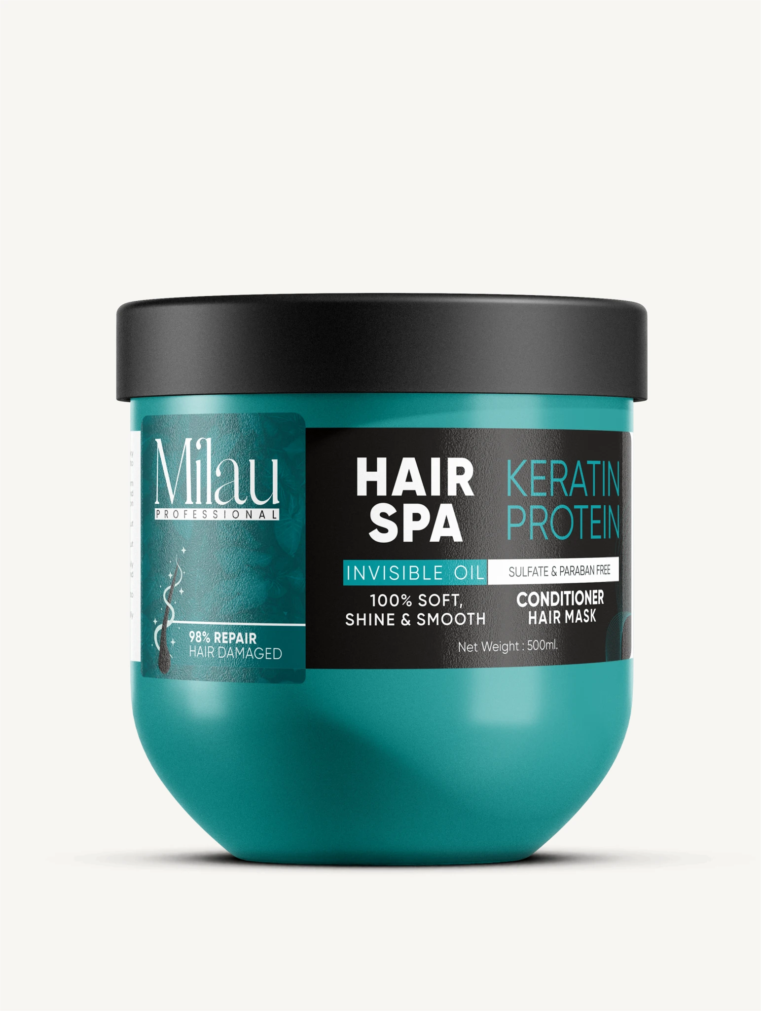 Intensive Hair Repair Mask | Keratin Deep Conditioning Treatment | Milau