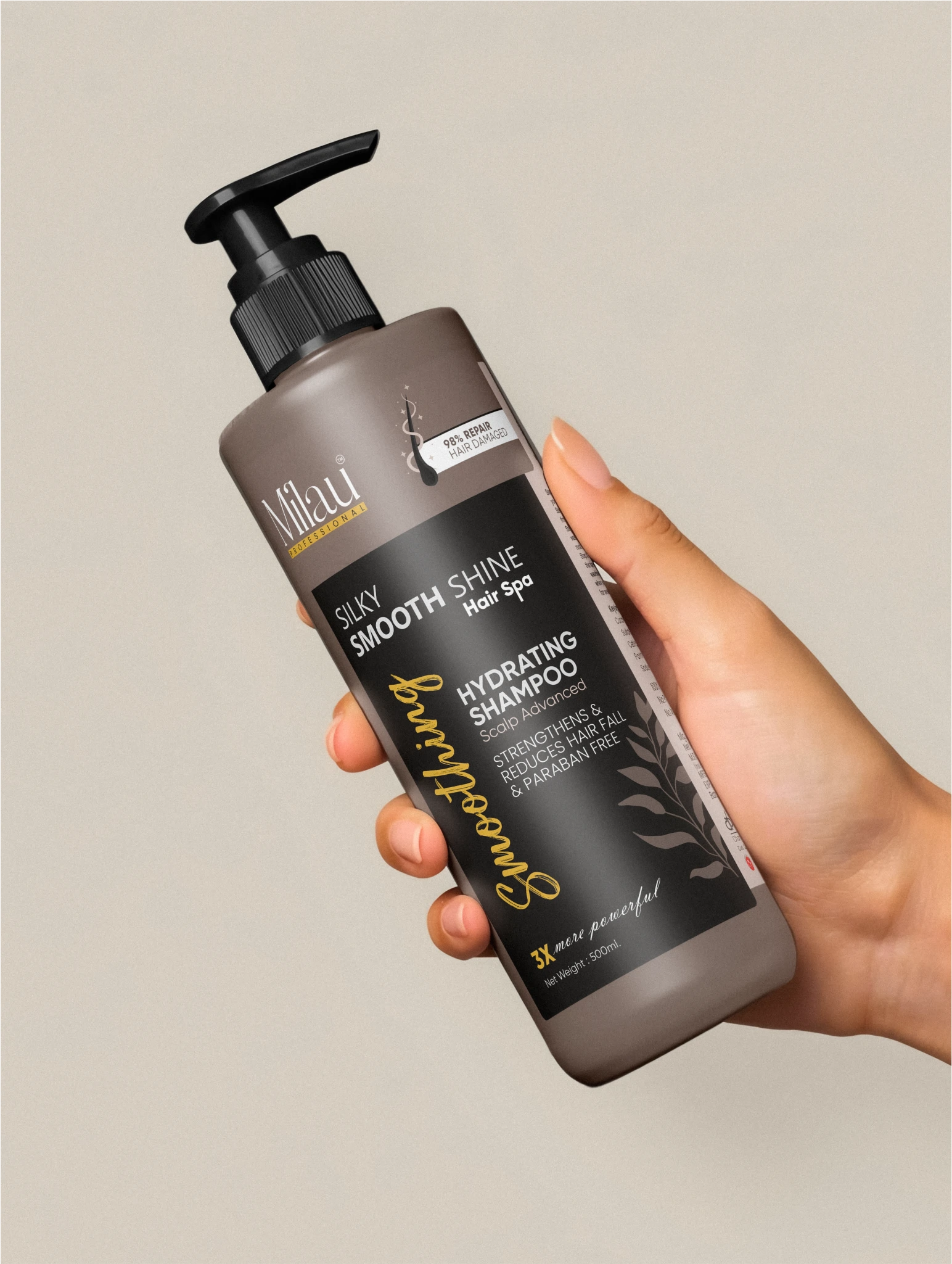 Keratin Hair Spa Shampoo for Smooth & Frizz-Free Hair | Deep Hydration & Shine Boost | Milau