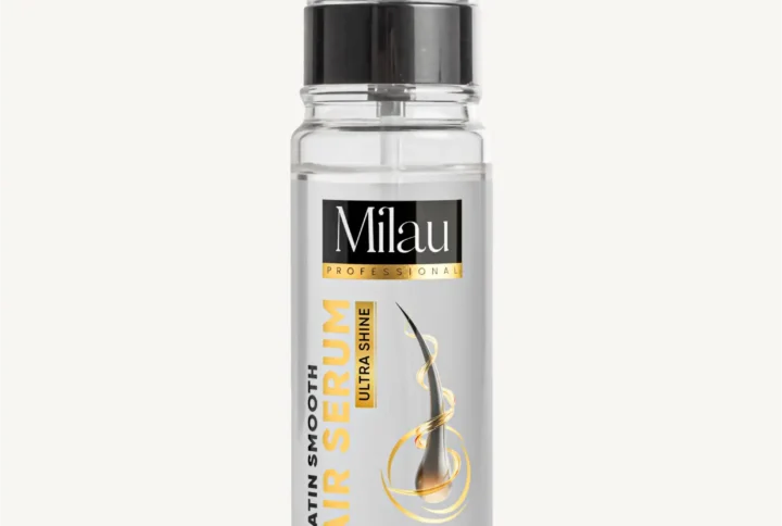 Milau keratin hair serum bottle for frizz control smooth shiny hair serum 100ml