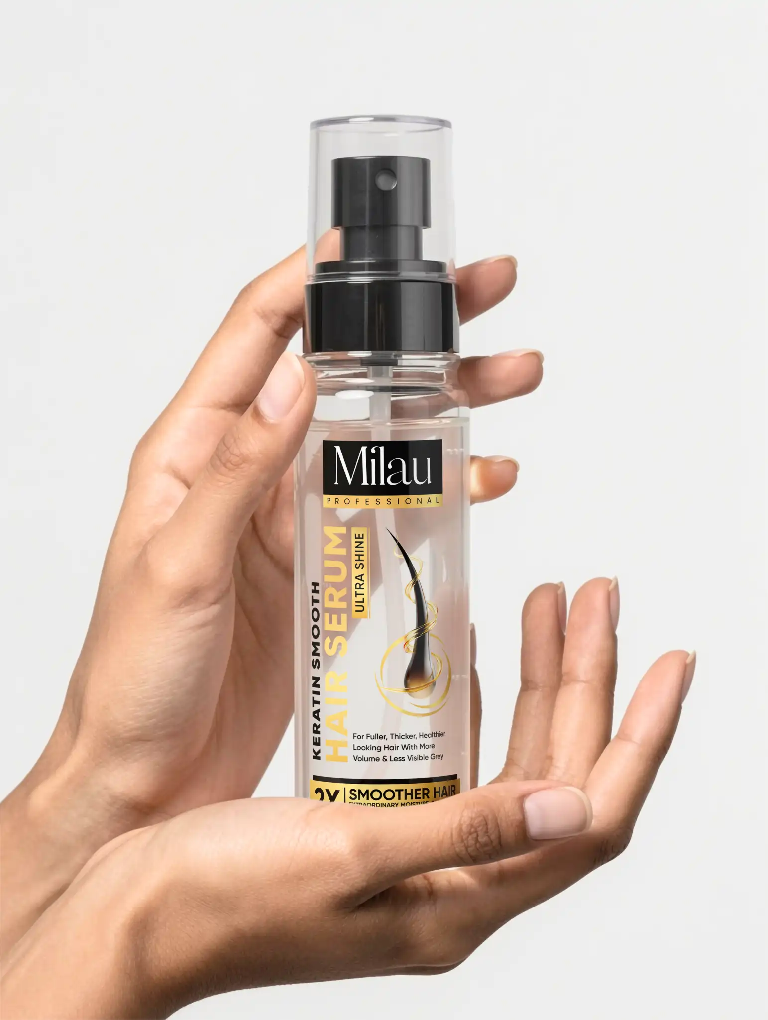 Lightweight Non-Greasy Hair Serum for Daily Use & Shine | Milau