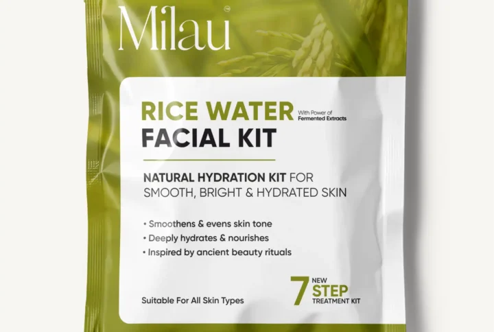 Milau Rice Water Facial Kit 7 step hydration facial kit for smooth bright hydrated glass skin