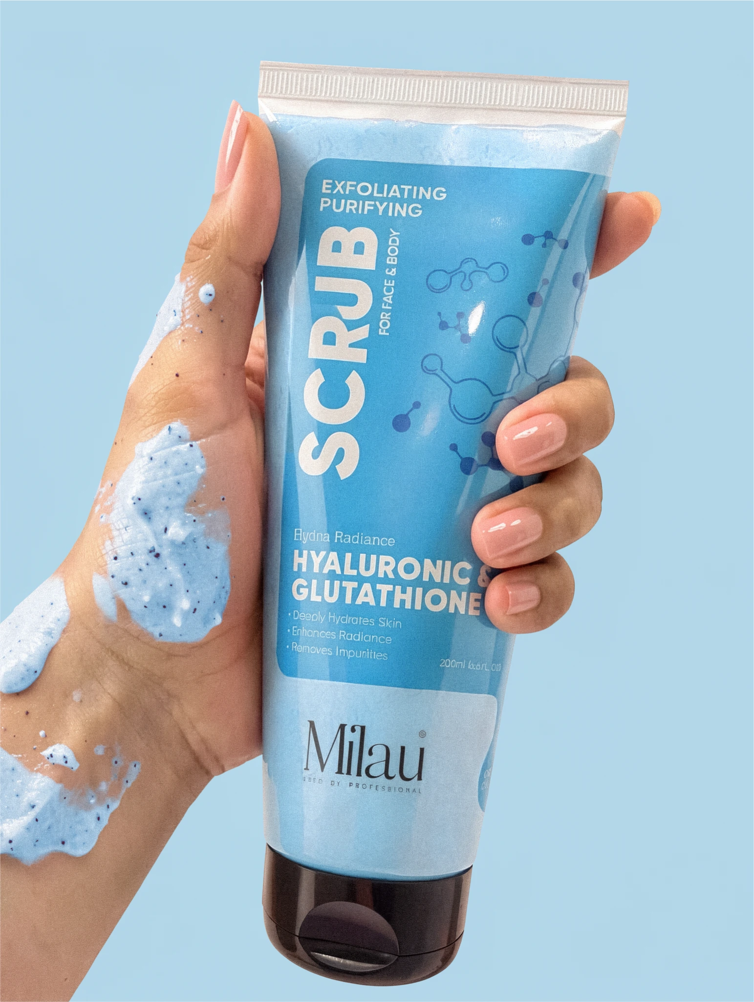 Hydrating Exfoliating Scrub Texture for Smooth & Soft Skin | Milau