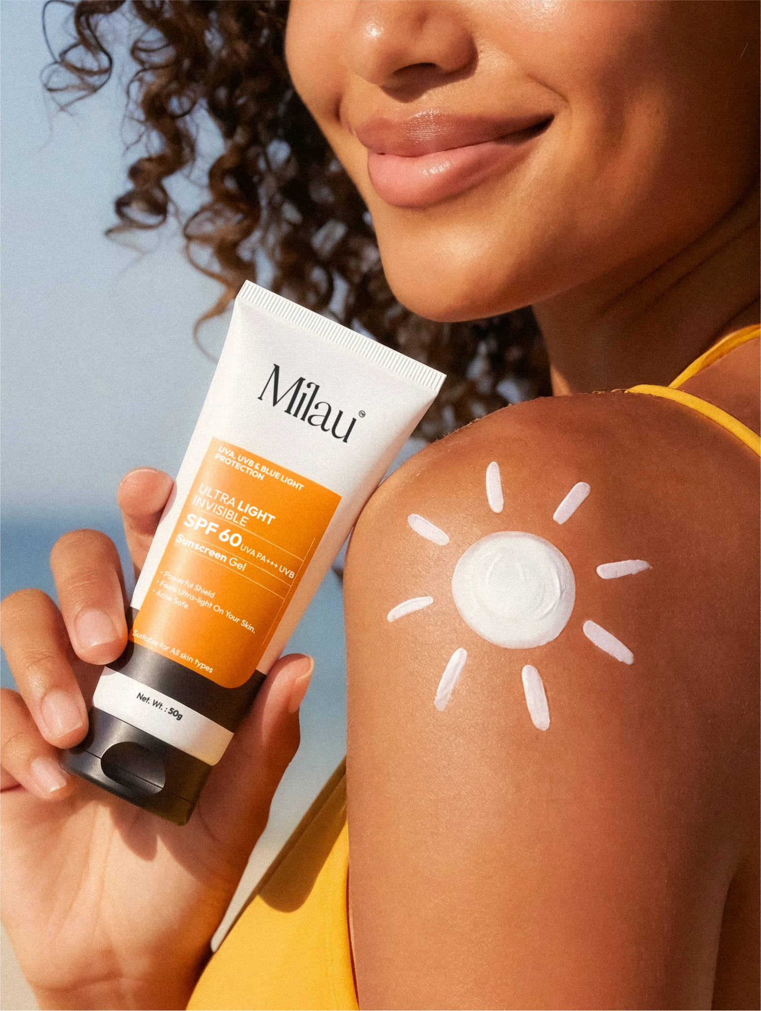 SPF 60 Sunscreen for Body & Face | Lightweight Gel Sunscreen India