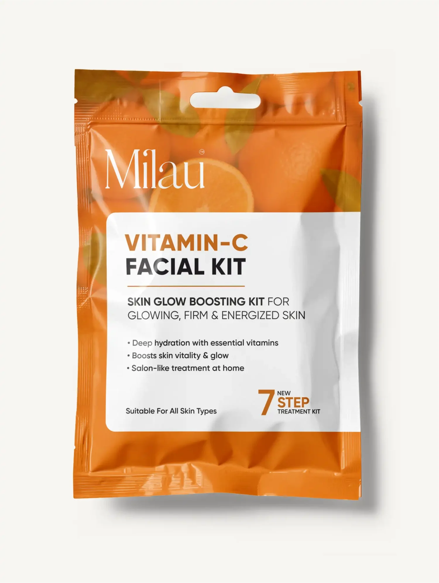 Milau Vitamin C Facial Kit – Skin Glow Boosting Kit for Glowing, Frim & Energized Skin