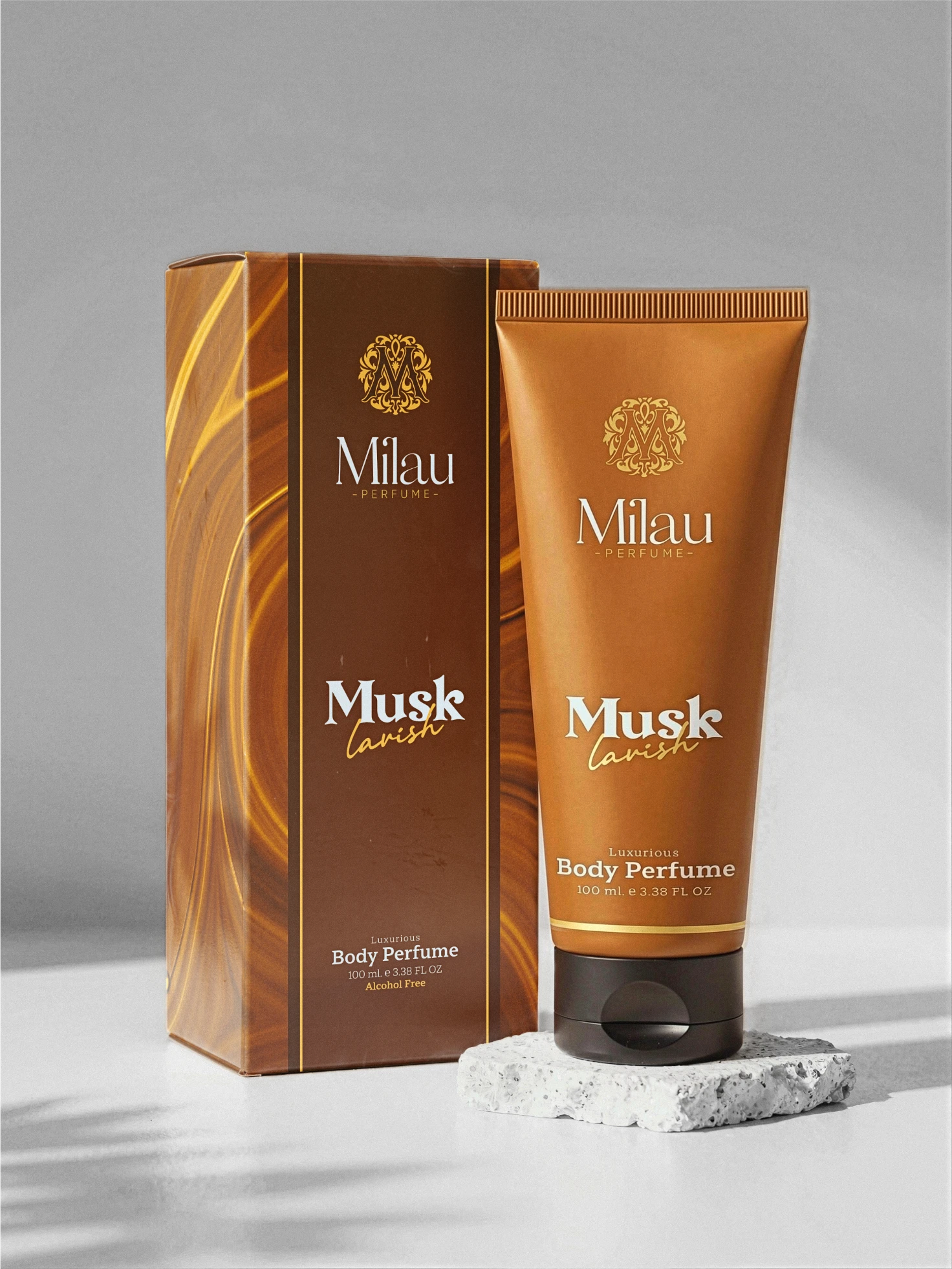 Milau Musk Lavish Alcohol-Free Luxurious Body Perfume | 100 ml