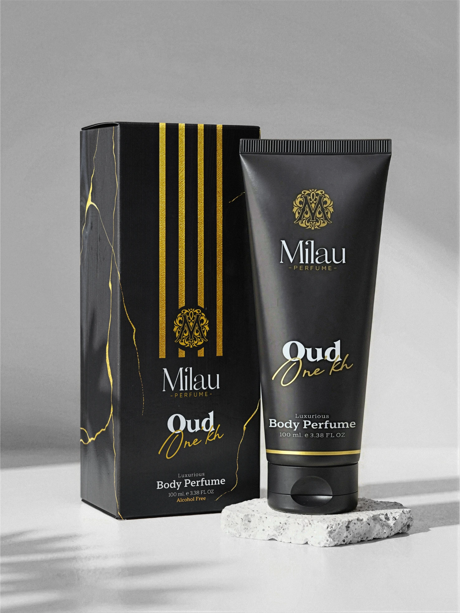 Milau Oud One Kh Premium Alcohol-Free Body Perfume Cream | 100 ml