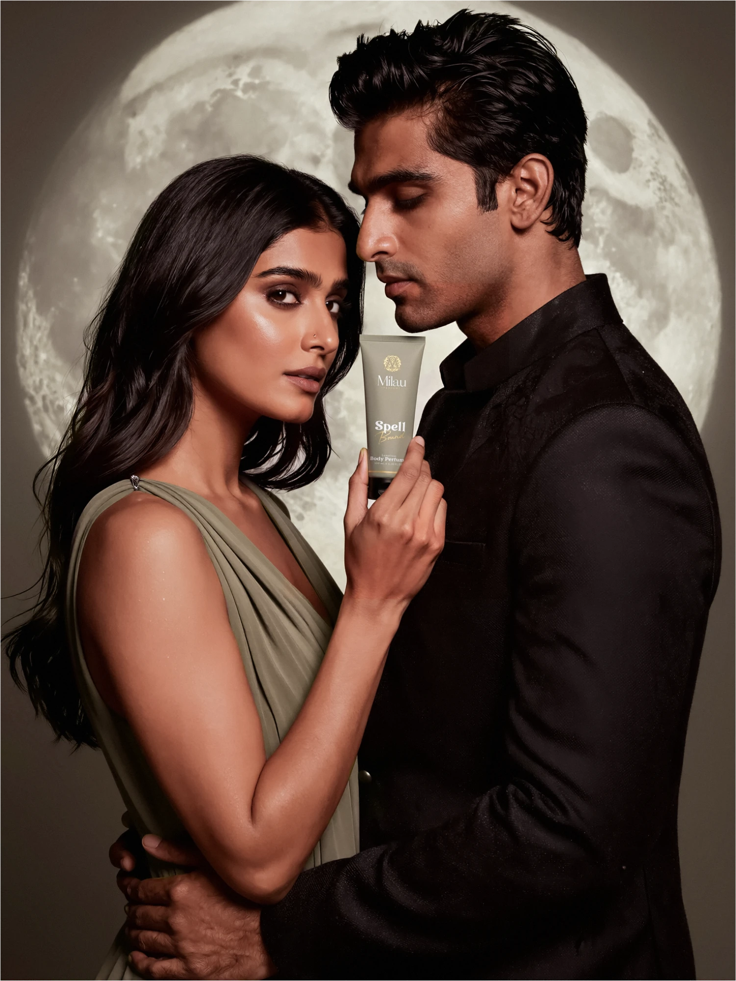 Milau Spell Bound Luxurious Body Perfume Couture Editorial Couple Lifestyle Shoot – 100ml