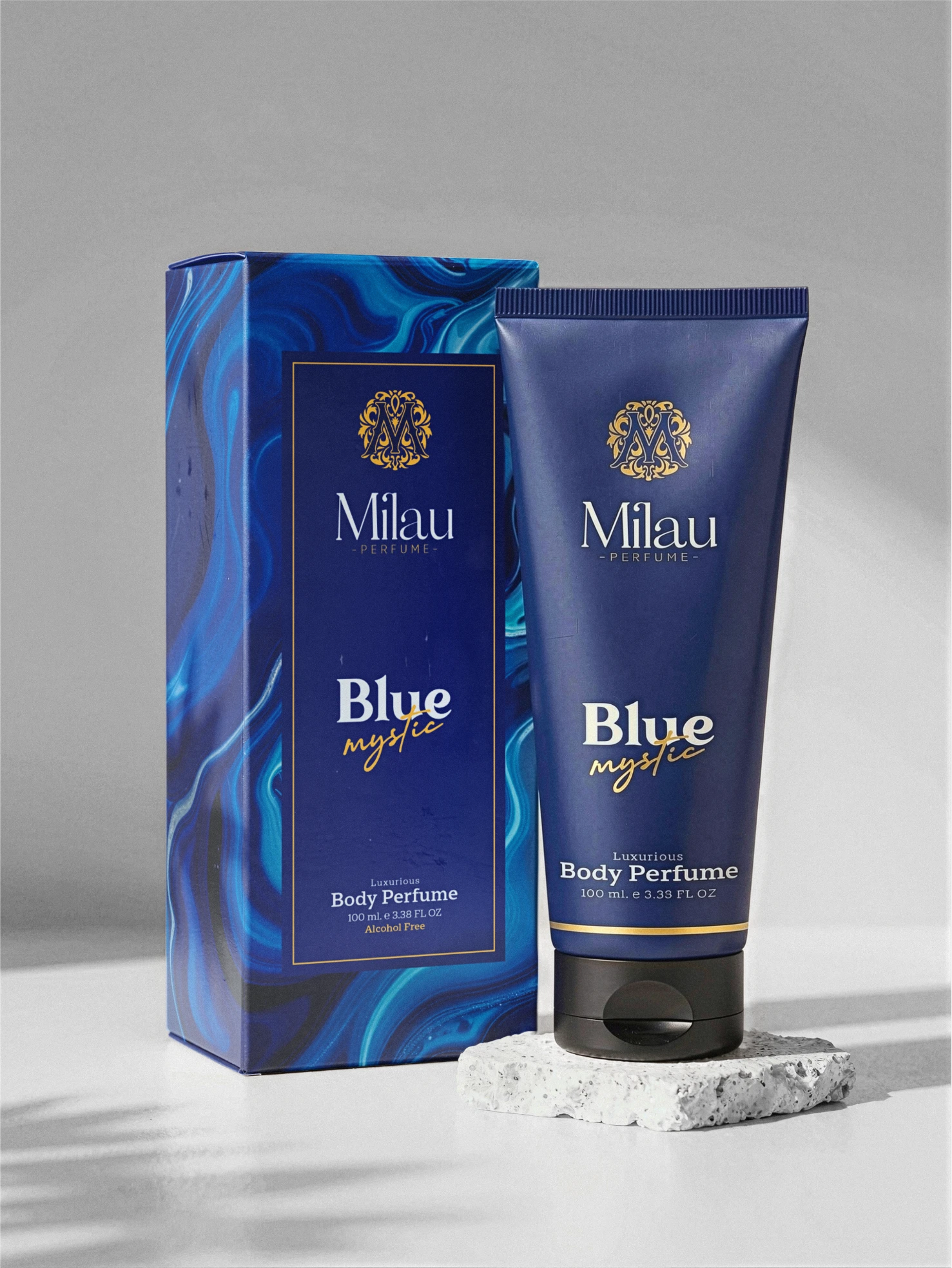 Milau Blue Mystic Alcohol-Free Luxurious Body Perfume | 100 ml