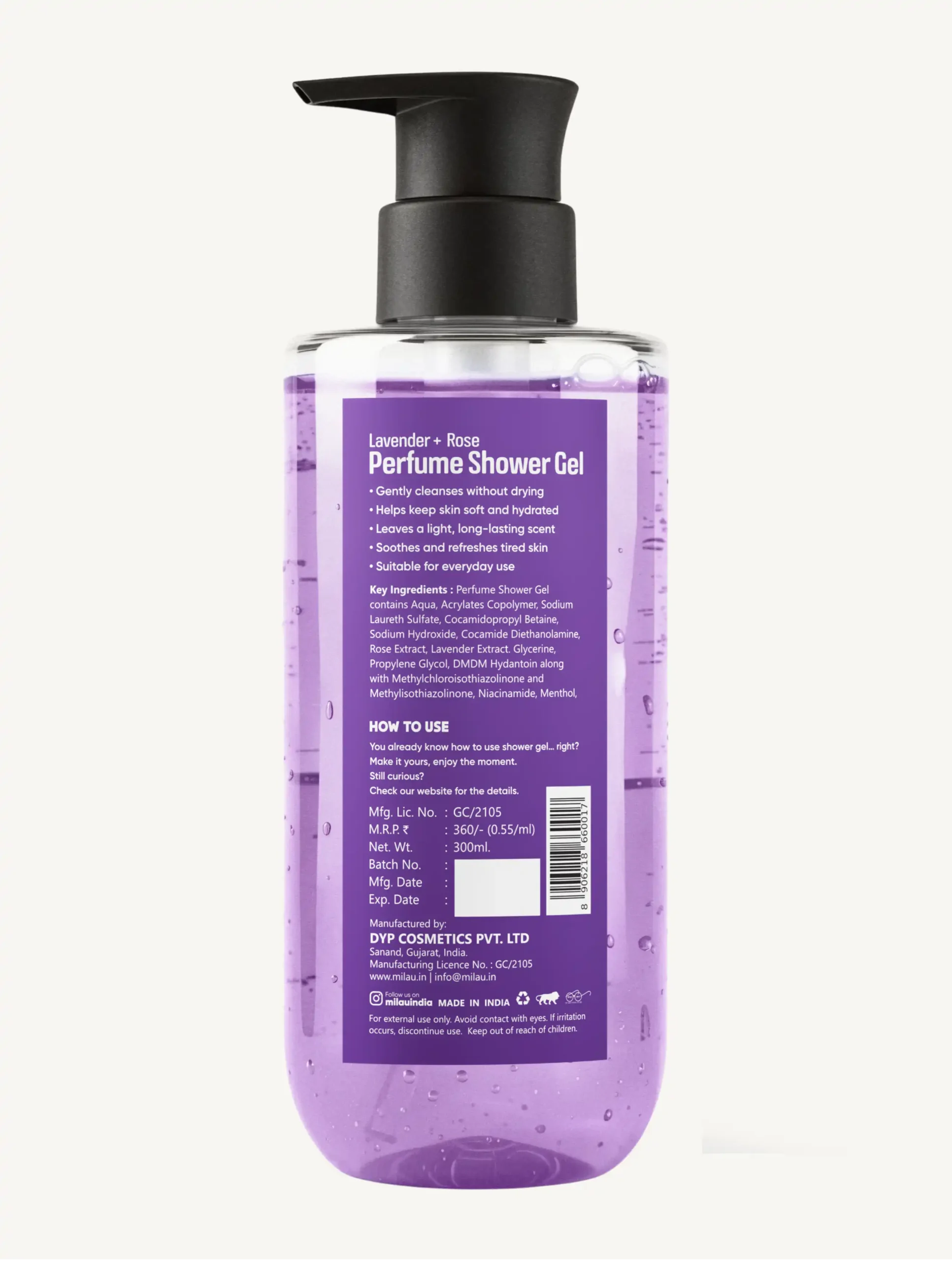 Lavender and Rose back