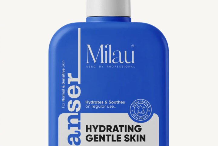 Milau Hydrating Gentle Face Wash bottle with Niacinamide and Aloe Vera for normal and sensitive skin, 200ml